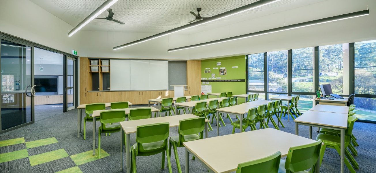 Terrigal commercial education fitout with custom cabinetry